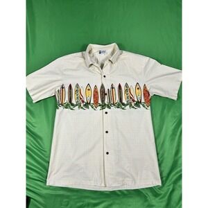Vintage Aloha Republic Surfboard Graphic Hawaiian Shirt - Made in Hawaii